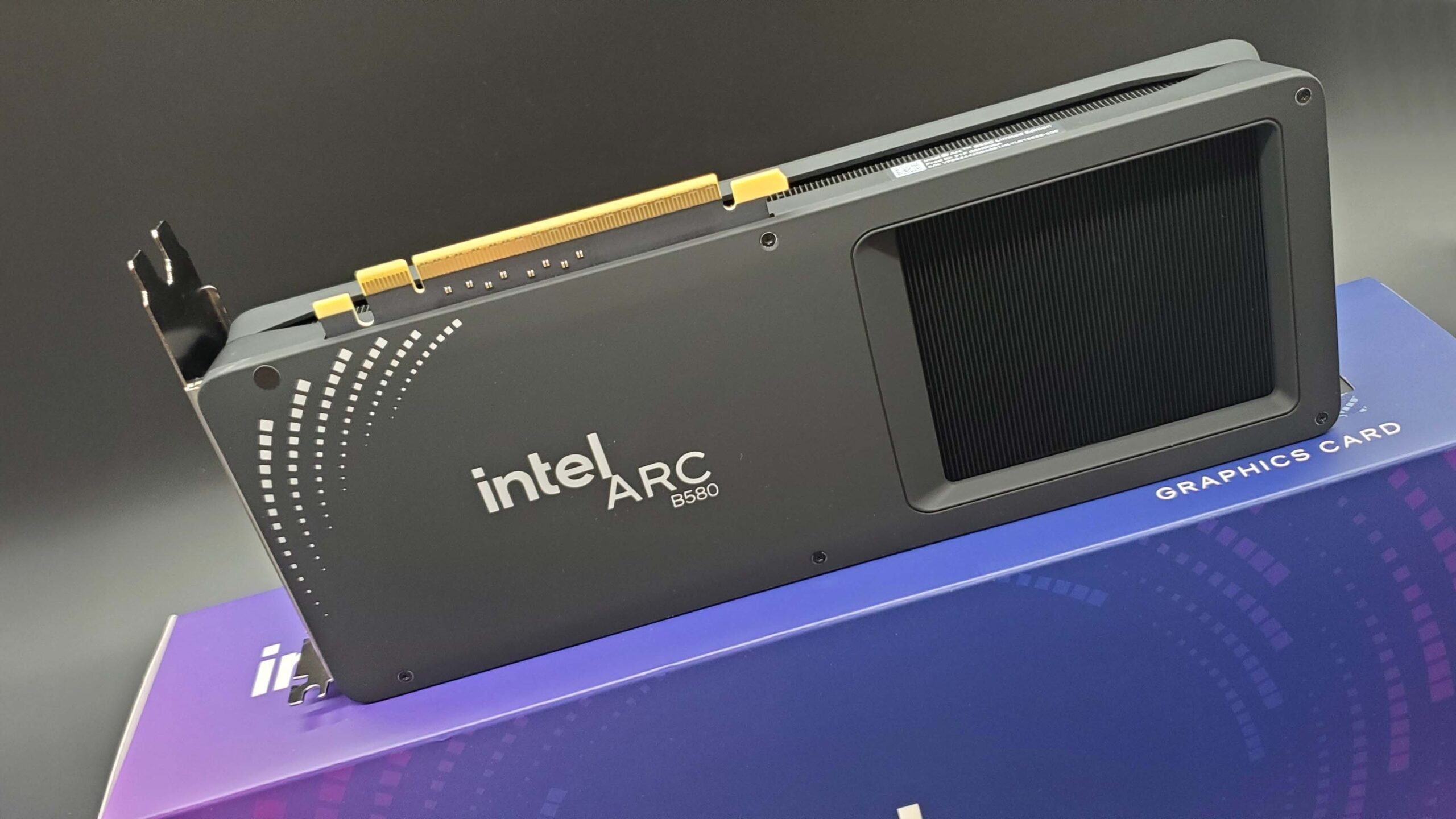 Стоит ли покупать Intel Arc B580: backplate